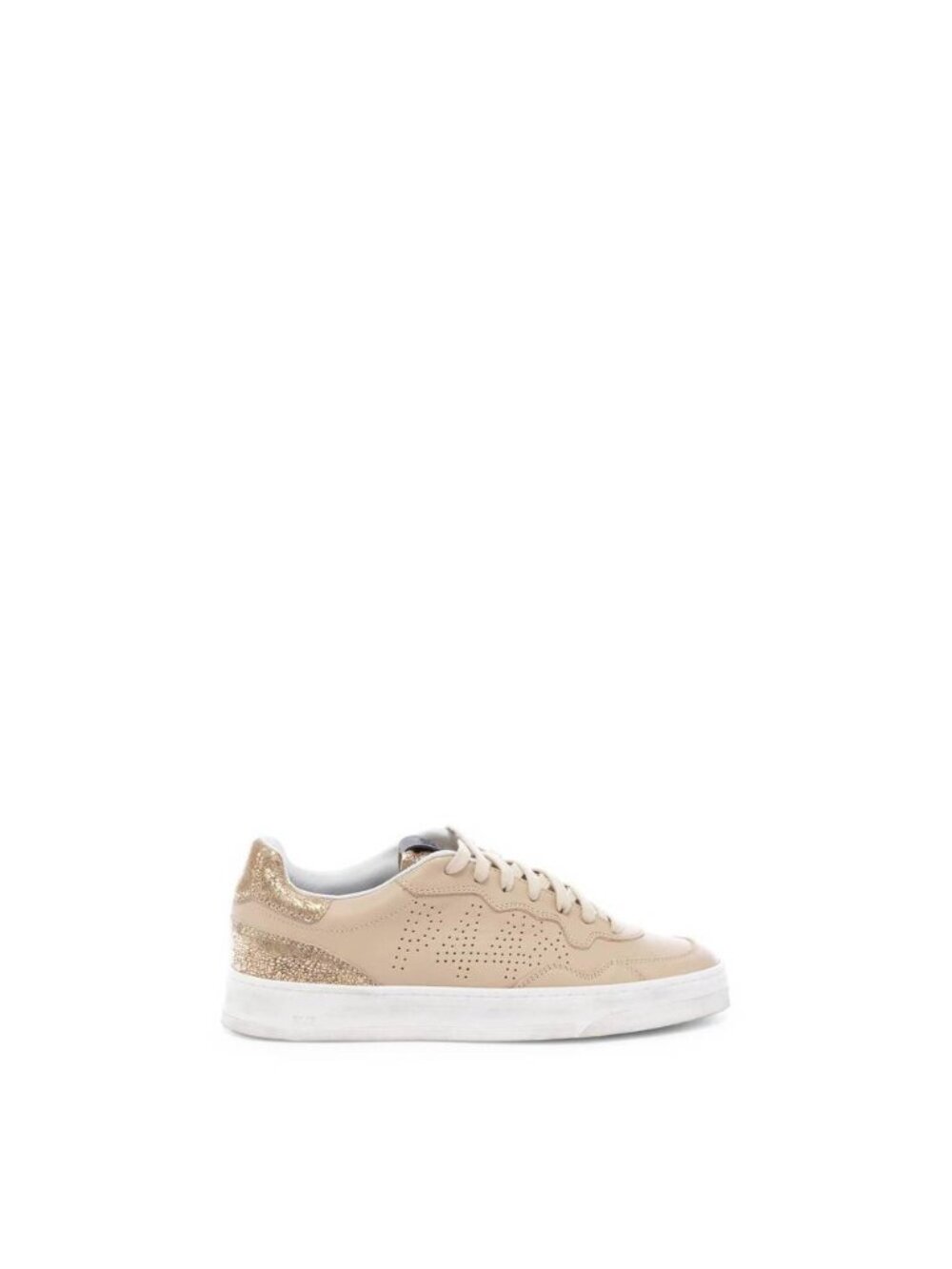 P448 Bali Leather Low Top Sneakers Sz 38 7.5-8 Tan PLATINO/ BEIGE CF23BALI-W